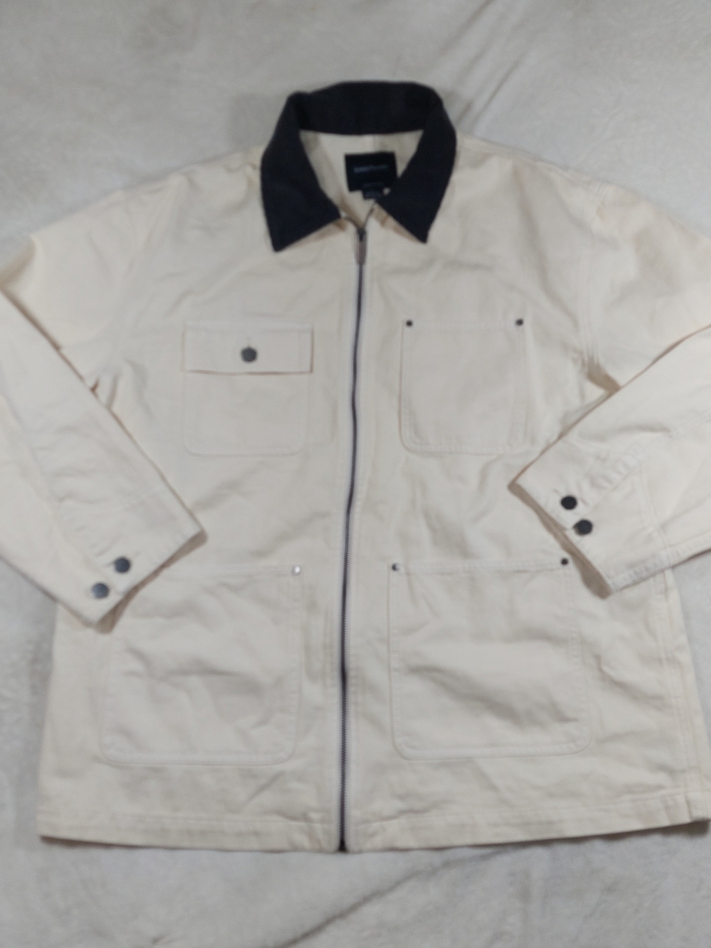 Sanctuary Cream Jacket with Dark Brown Contrast Collar